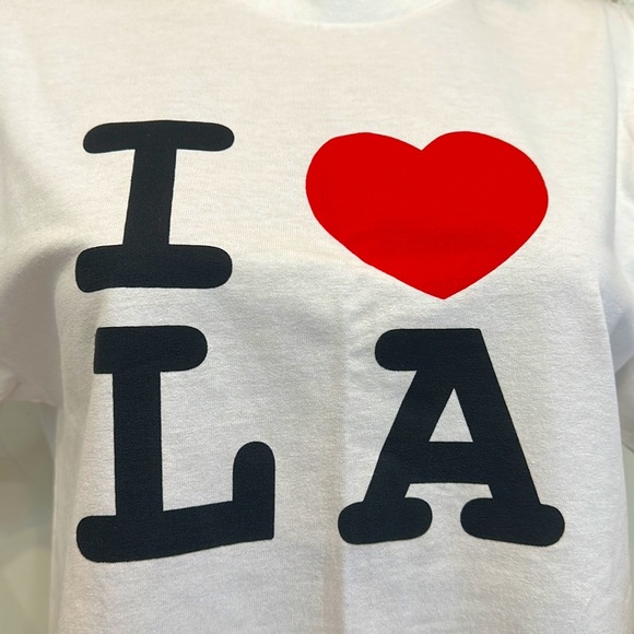NEW Alstyle Apparel & Activewear I ♥️ LA White T-Shirt - Picture 3 of 8